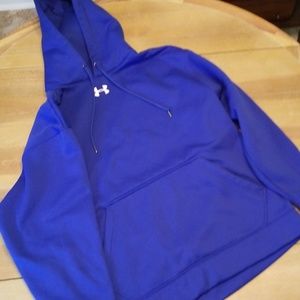 Under Armour Mens Blue Hoodie Size M Good Cond